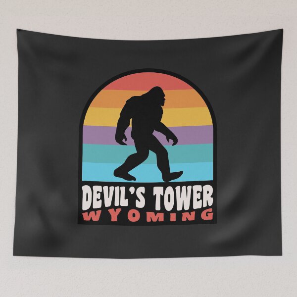 Item preview, Devil's Tower Bigfoot Sasquatch National Monument Wyoming designed and sold by yelly123.
