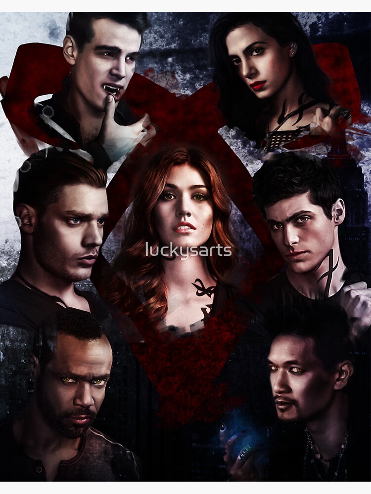 "Shadowhunters - Poster #1 (2nd version)" Sticker by luckysarts | Redbubble