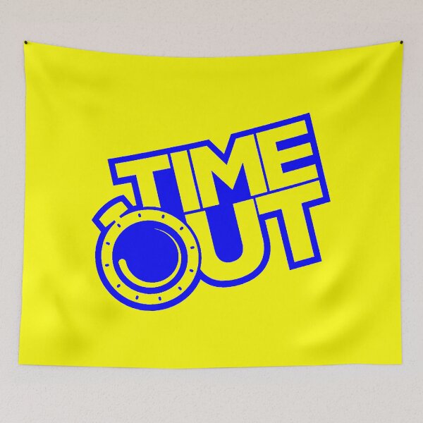 Item preview, Blue and Yellow TimeOut designed and sold by Summer-Winter.