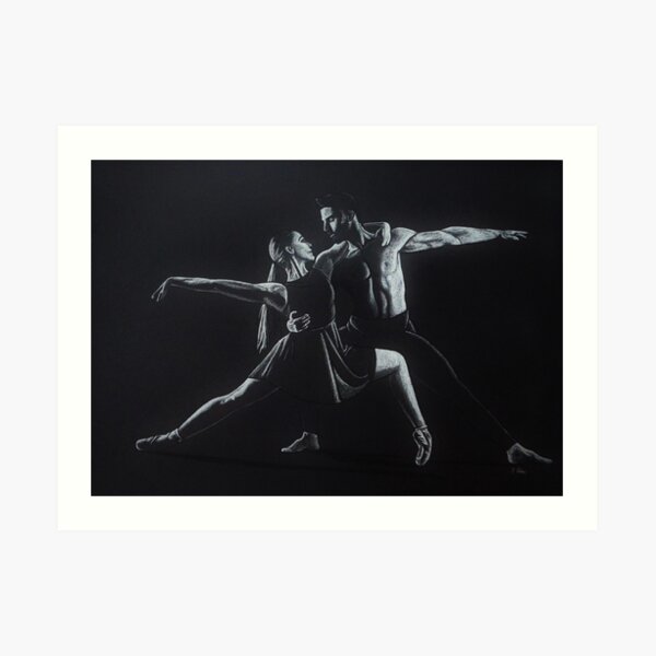 Dancing Shadow and light Art Print