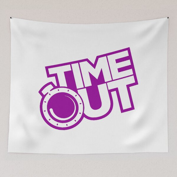 Item preview, Purple and White TimeOut designed and sold by Summer-Winter.