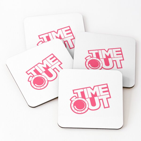 Item preview, Pink and White TimeOut designed and sold by Summer-Winter.