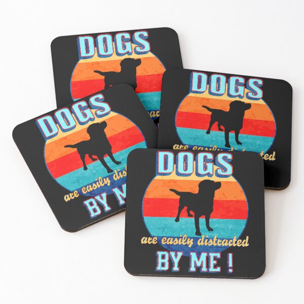 Item preview, Funny Dog Tee, Easily Distracted, Clever Humor designed and sold by artfulnotebook.
