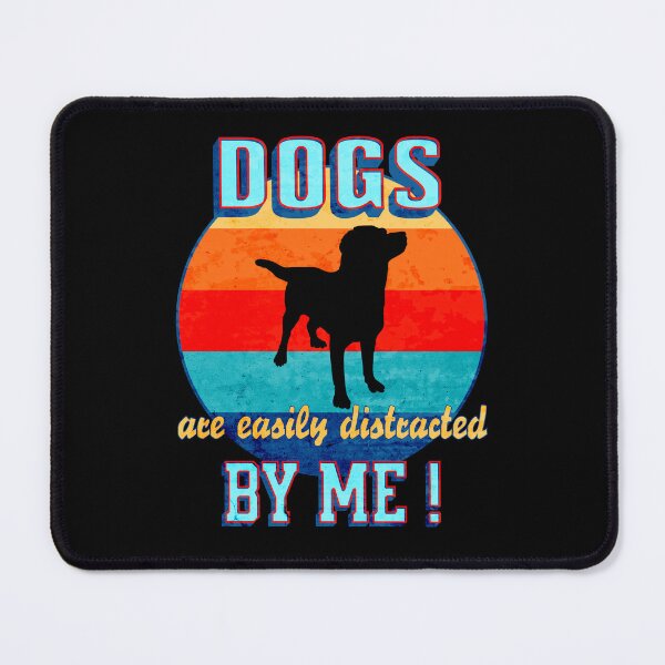 Item preview, Funny Dog Tee, Easily Distracted, Clever Humor designed and sold by artfulnotebook.