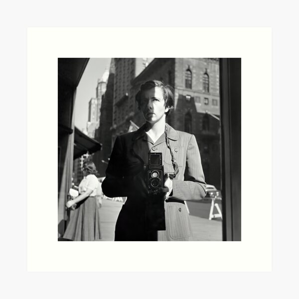 Self Mirror Portrait Art Print