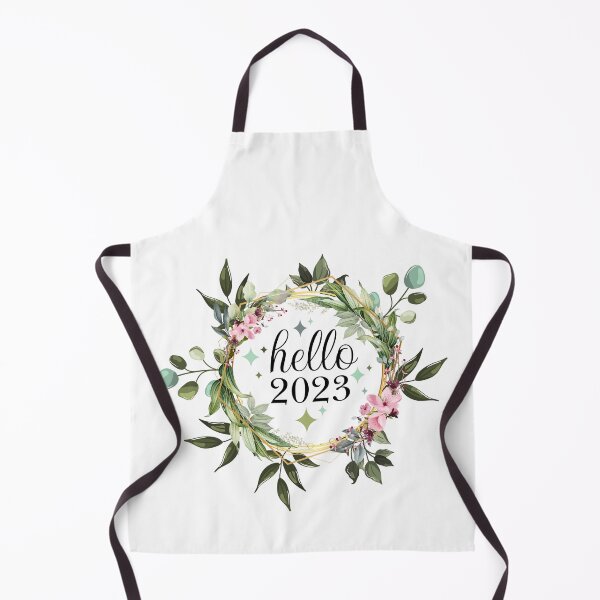 Item preview, Hello 2023 Welcome 2023 Happy New Year 2023 Watercolor Floral Leaf's Flowers designed and sold by HalloweenGift.