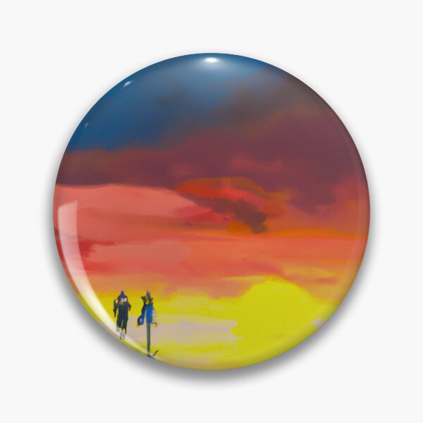 Item preview, oil painting of sunset a couple walking on beach designed and sold by rajaindra.