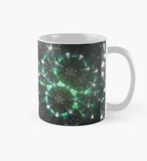 Grüne Kometen-Kaleidoskop-Mandala Tasse