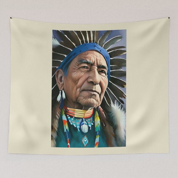 Item preview, Native american leader designed and sold by Gaspar Avila.