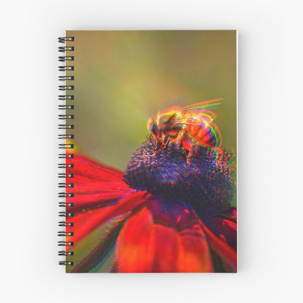 Item preview, Psychedelic Bumblebee On A Purple and Red Flower  designed and sold by Stonio.