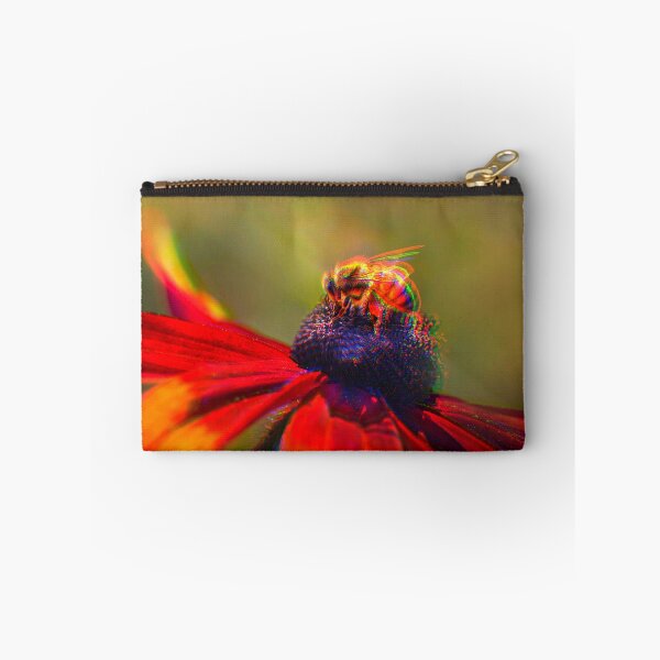 Item preview, Psychedelic Bumblebee On A Purple and Red Flower  designed and sold by Stonio.