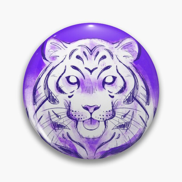 Item preview, Purple White Tiger designed and sold by peristeronic.