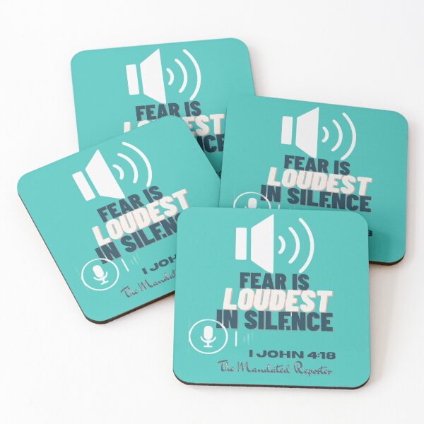Item preview, Fear is LOUDEST in Silence - Aqua designed and sold by TheReporter1.