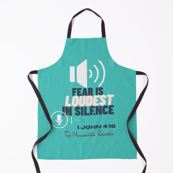 Item preview, Fear is LOUDEST in Silence - Aqua designed and sold by TheReporter1.