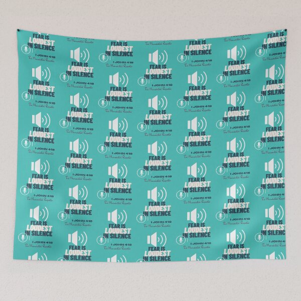 Item preview, Fear is LOUDEST in Silence - Aqua designed and sold by TheReporter1.