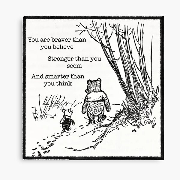 Item preview, Winnie-the-Pooh Quote designed and sold by PoeTatoes.