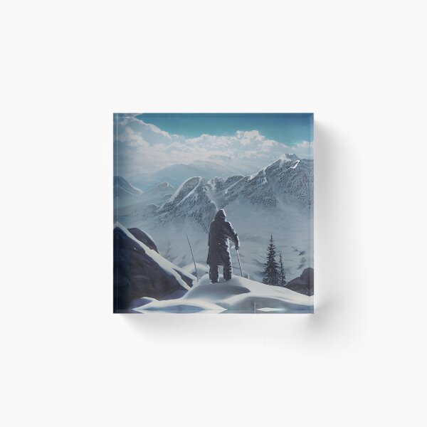 Item preview, trapper on top of the mountain, summit under the snow in winter designed and sold by Paradigme.
