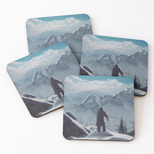 Item preview, trapper on top of the mountain, summit under the snow in winter designed and sold by Paradigme.