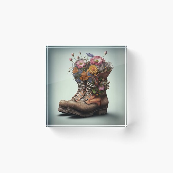 Item preview, Boots full of flowers designed and sold by MotivStyle.