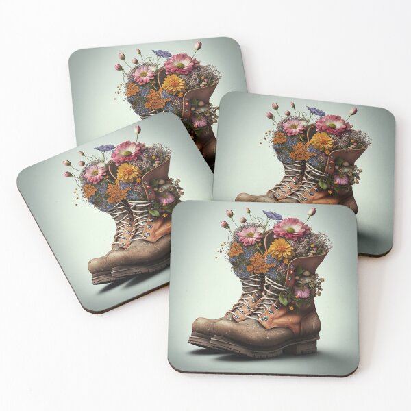Item preview, Boots full of flowers designed and sold by MotivStyle.