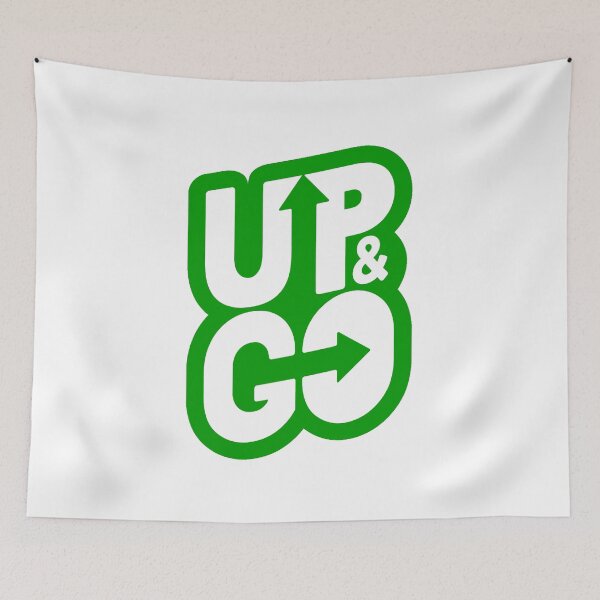 Item preview, Green and White UP & GO designed and sold by Summer-Winter.