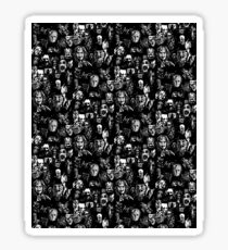 horror characters film print Sticker