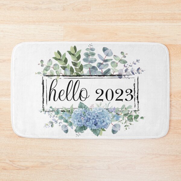 Item preview, Hello 2023 Welcome 2023 Happy New Year 2023 Watercolor Floral Leaf's Flowers designed and sold by HalloweenGift.