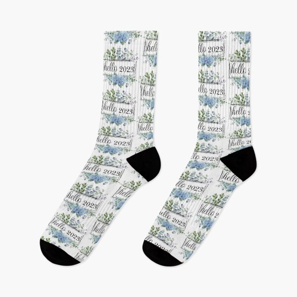 Item preview, Hello 2023 Welcome 2023 Happy New Year 2023 Watercolor Floral Leaf's Flowers designed and sold by HalloweenGift.