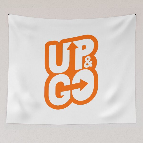 Item preview, Orange and White UP & GO designed and sold by Summer-Winter.