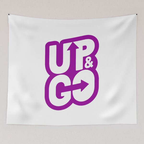 Item preview, Purple and White UP & GO designed and sold by Summer-Winter.