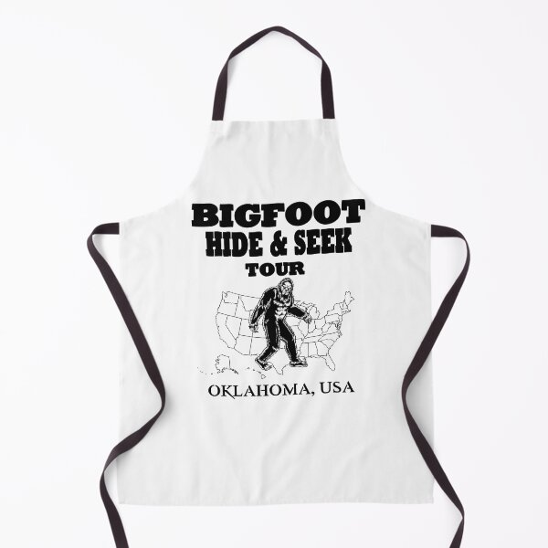 Item preview, Bigfoot Hide & Seek OKLAHOMA USA concert style tee-funny gift designed and sold by BRtisticDesigns.