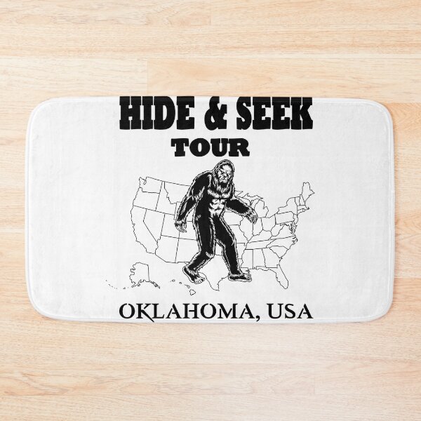 Item preview, Bigfoot Hide & Seek OKLAHOMA USA concert style tee-funny gift designed and sold by BRtisticDesigns.