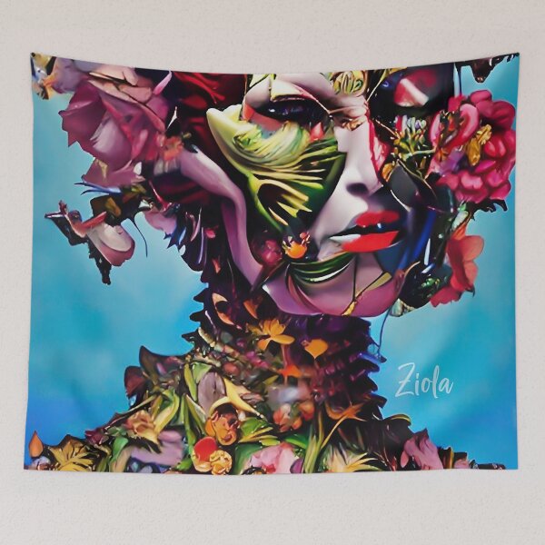 Item preview, Amazing Surreal Flower Pop Art Fantasy Art Roses designed and sold by ZiolaRosa.