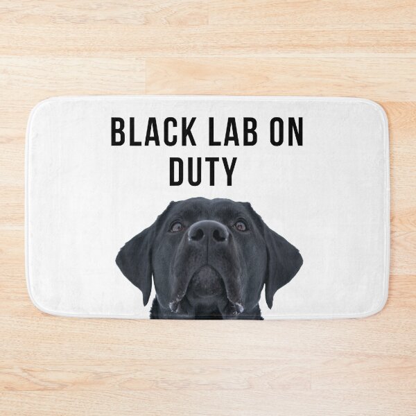 Item preview, Black Lab on Duty - Black Lab designed and sold by Tito & Handler.