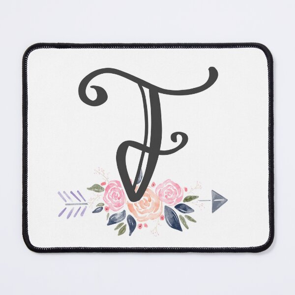 Item preview, Letter F Monogram Watercolor Roses designed and sold by MandyRosko.