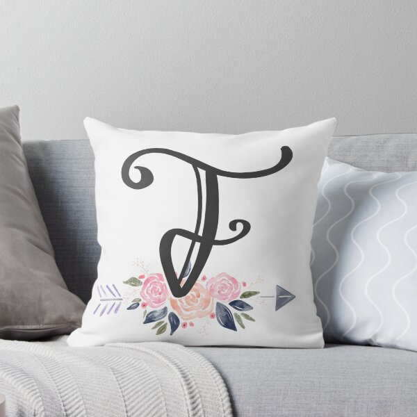 Item preview, Letter F Monogram Watercolor Roses designed and sold by MandyRosko.