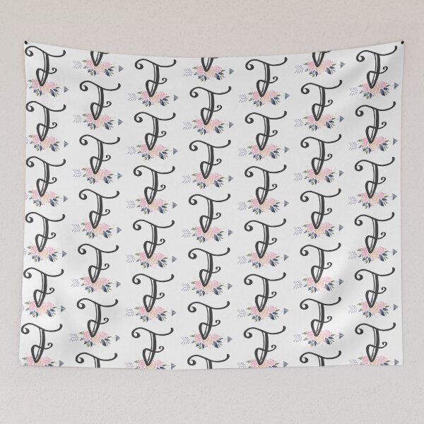 Item preview, Letter F Monogram Watercolor Roses designed and sold by MandyRosko.