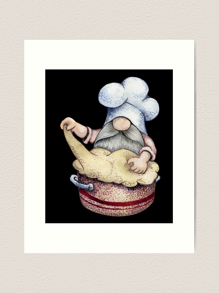 Gnome Kitchen Sign - cooking gnome, gnomies, gnome lover gift