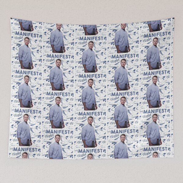 Item preview, Manifest Ben Stone Poster With Flights And Planes Pattern Background designed and sold by AnkaTEEshop.
