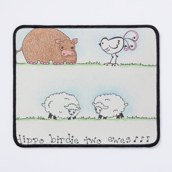 Item preview, Hippo Birdie Two Ewes designed and sold by LauraCLeMaster.