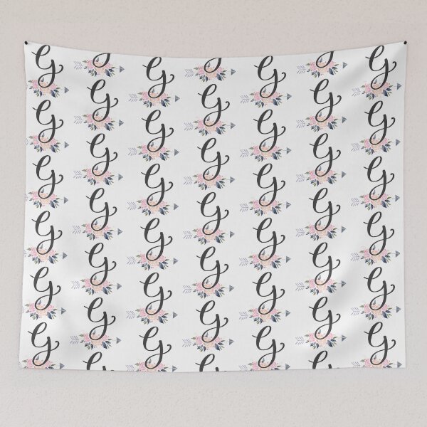 Item preview, Letter G Monogram Watercolor Roses designed and sold by MandyRosko.