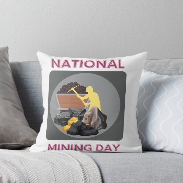 Item preview, National Mining Day Happy designed and sold by ZiAttaArt.