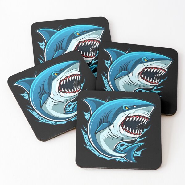 Item preview, Big Blue Shark Cartoon designed and sold by NTGUILTY.
