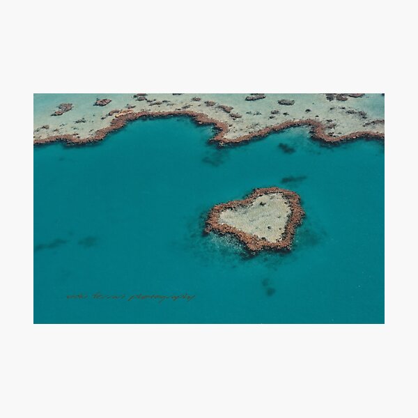 Heart Reef © Vicki Ferrari Photographic Print
