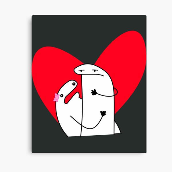 Flork in love meme pack, bundle Canvas Print for Sale by LatinoPower