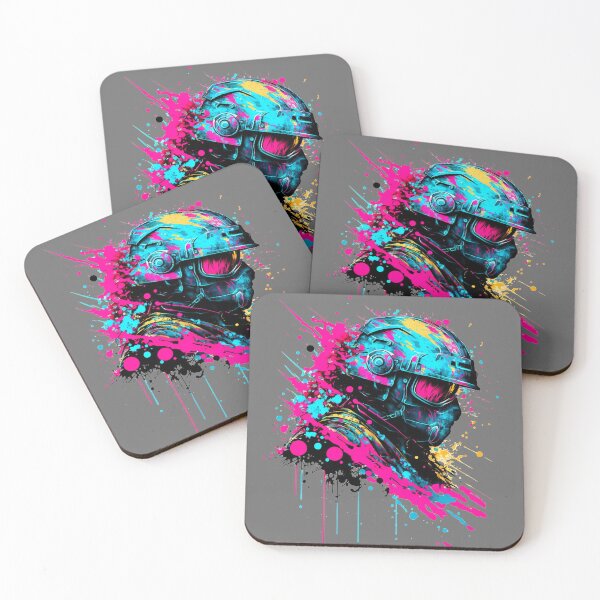 Item preview, Colorful Paint Splatter of Paintball Player designed and sold by Si Pakne.
