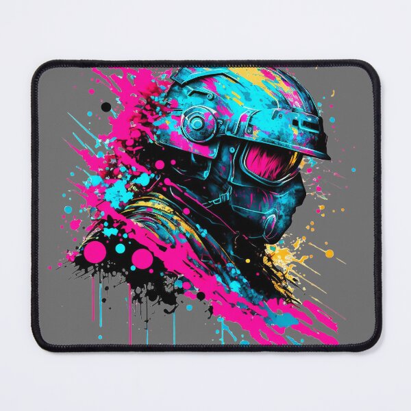 Item preview, Colorful Paint Splatter of Paintball Player designed and sold by Si Pakne.