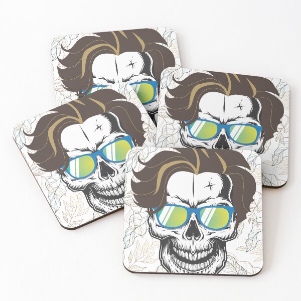 Item preview, Hipster skull designed and sold by nerdland.