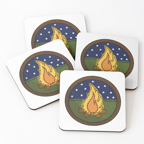 Item preview, Campfire Building Patch designed and sold by honeybeepaper.