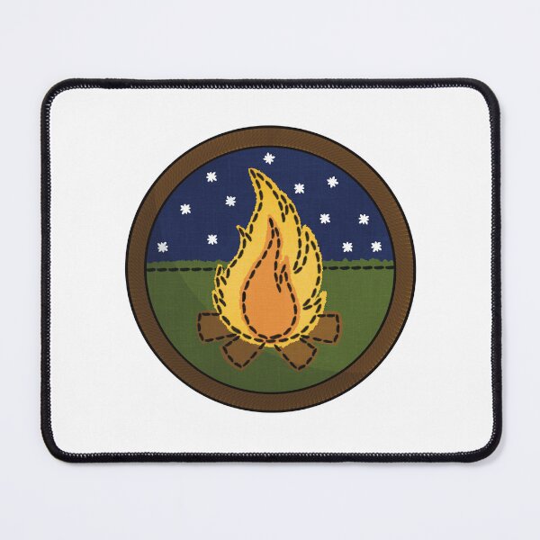 Item preview, Campfire Building Patch designed and sold by honeybeepaper.